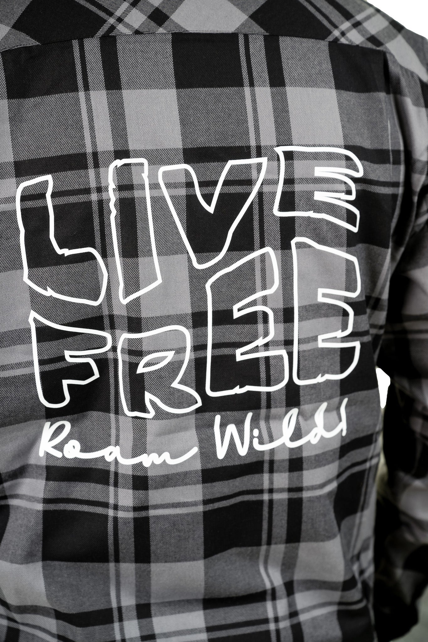 Unisex Plaid Live Free Shirt | Live Free, Roam Wild