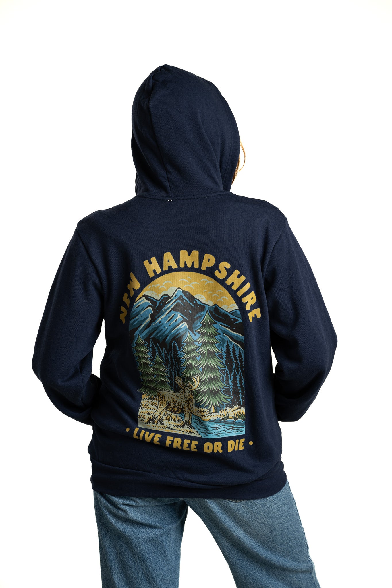 Unisex Zip-Up Hoodie | NH Live Free or Die