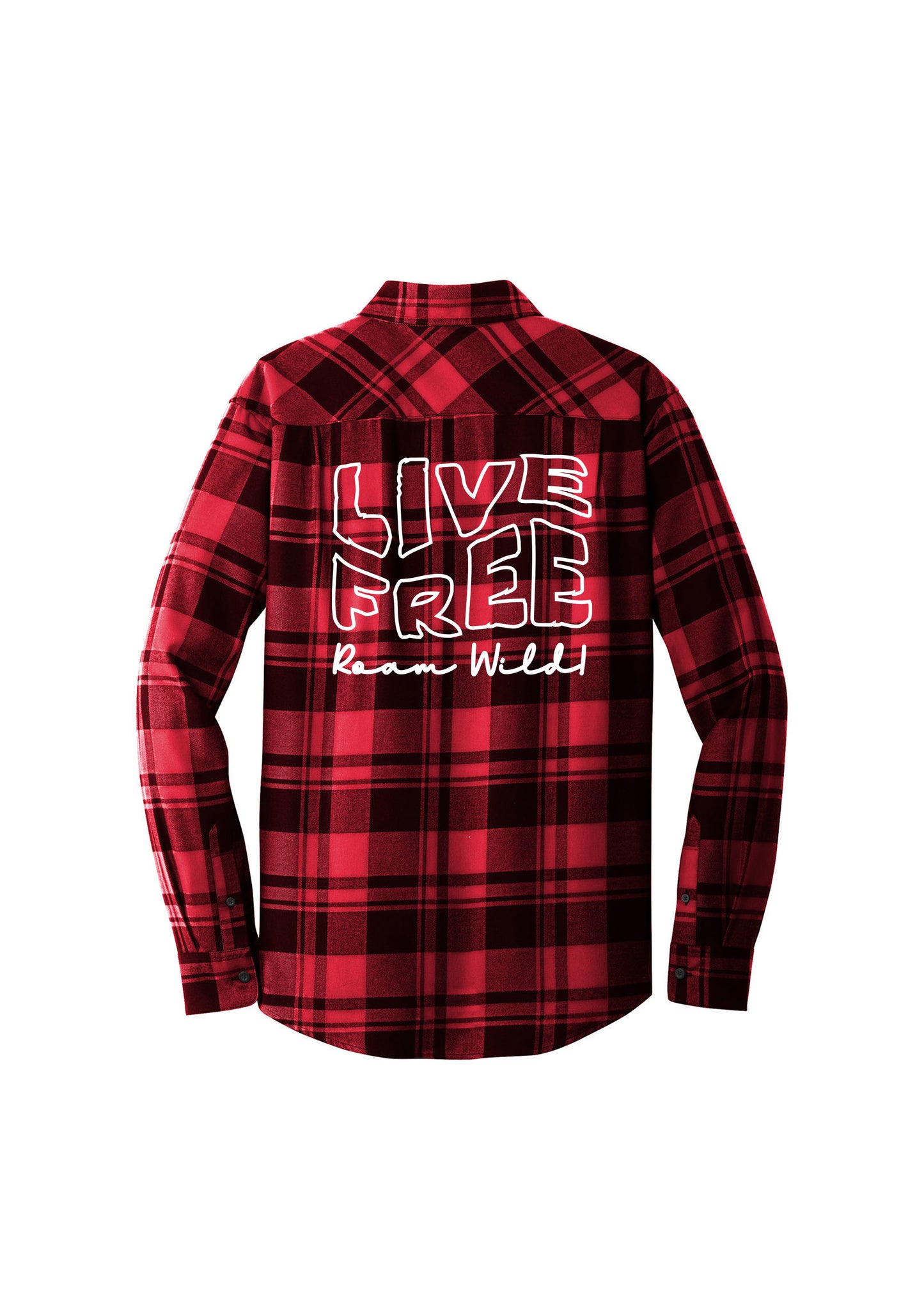 Unisex Plaid Live Free Shirt | Live Free, Roam Wild